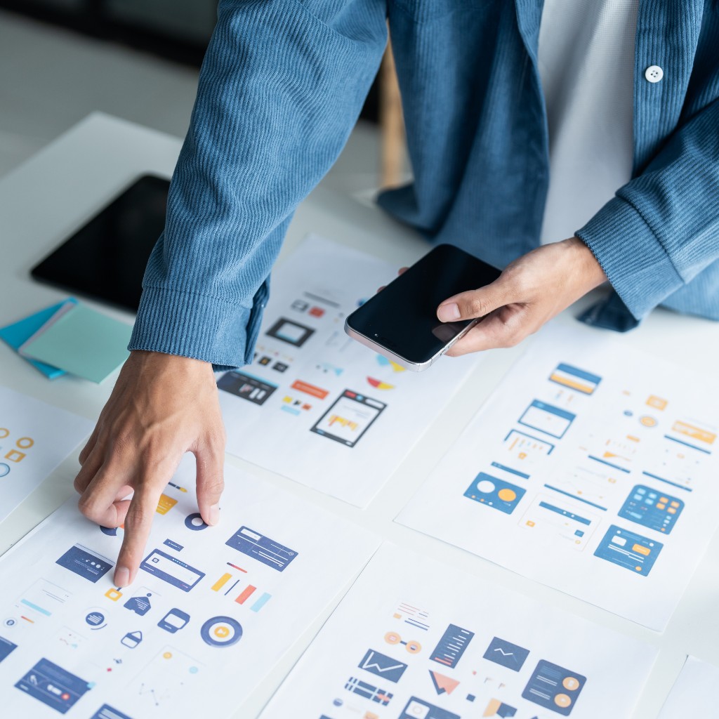 UI and UX planning workspace